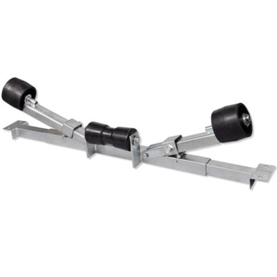 Vidaxl Boat Trailer Bottom Support Bracket With Keel Rollers Boat Trailers
