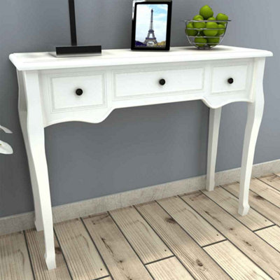 B&Q -  Dressing Console Table With Three Drawers White