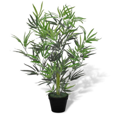 B&Q -  Artificial Bamboo Tree With Pot 80 Cm
