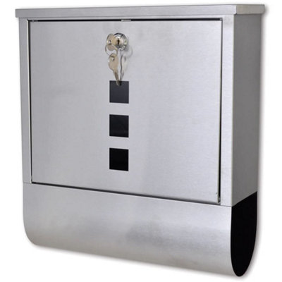 B&Q -  Stainless Steel Mailbox Mailboxes