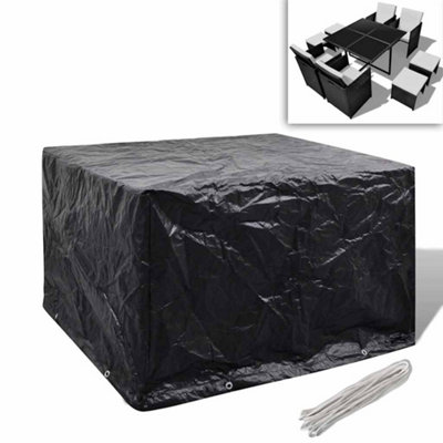B&Q -  Garden Furniture Cover 4 Person Poly Rattan Set 8 Eyelets 113 X 113Cm