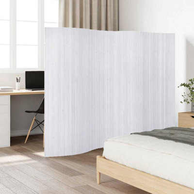 B&Q -  Room Divider Bamboo White 250X165 Cm