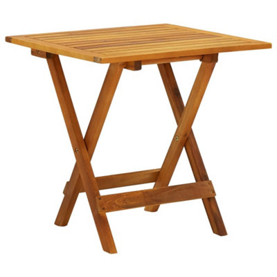 Vidaxl Bistro Table 46X46X47 Cm Solid Acacia Wood from B&Q