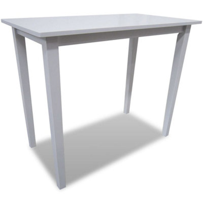 B&Q -  Wooden Bar Table White 110X60X90.8 Cm