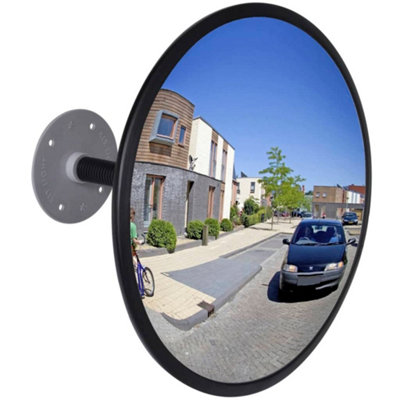 Vidaxl Convex Traffic Mirror Acrylic Black 30 Cm Indoor from B&Q