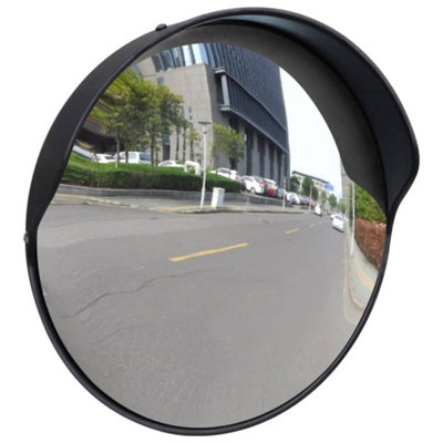 Vidaxl Convex Traffic Mirror Pc Plastic Black 30 Cm Outdoor from B&Q