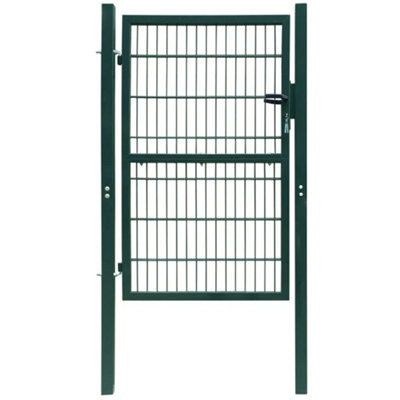 B&Q -  2D Fence Gate (Single) Green 106 X 230 Cm Fence Gates