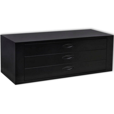 B&Q -  Metal Tool Chest 3 Drawers Black