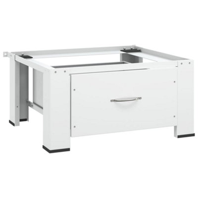 Vidaxl Washing Machine Pedestal With Drawer White from B&Q