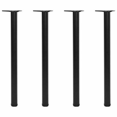 Vidaxl Black Height Adjustable Table Legs 870 Mm Table Legs Size 4