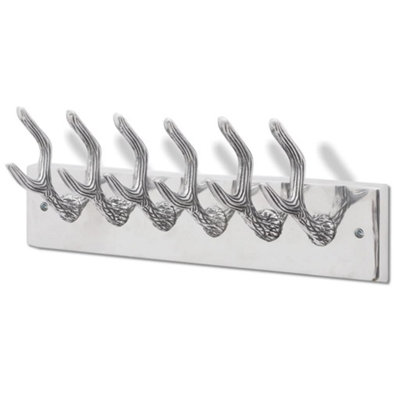 Vidaxl Aluminium Wardrobe Hook Coat Rack Hat/tie Hanger Silver from B&Q
