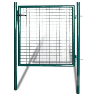 B&Q -  Single Door Fence Gate Powder-Coated Steel Fence Gates