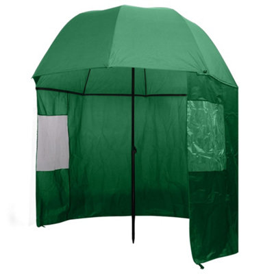 Vidaxl Fishing Umbrella Green 300X240 Cm from B&Q