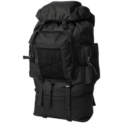 B&Q -  Army-Style Backpack Xxl 100 L Black