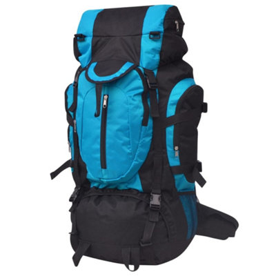B&Q -  Hiking Backpack Xxl 75 L Black And Blue Backpacks