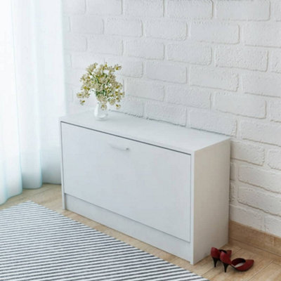 B&Q -  Shoe Storage Bench White 80X24X45 Cm