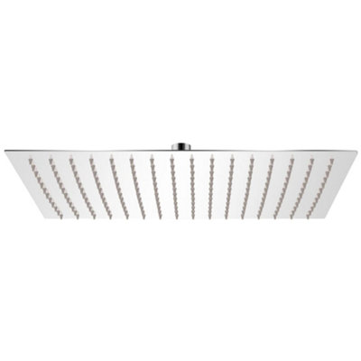 B&Q -  Rain Shower Head Stainless Steel 30X40 Cm Rectangular