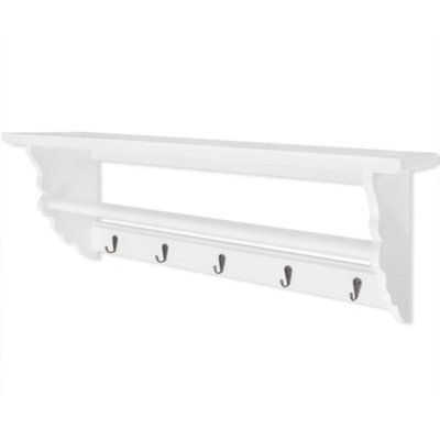 B&Q -  Coat Rack Mdf White Baroque Style