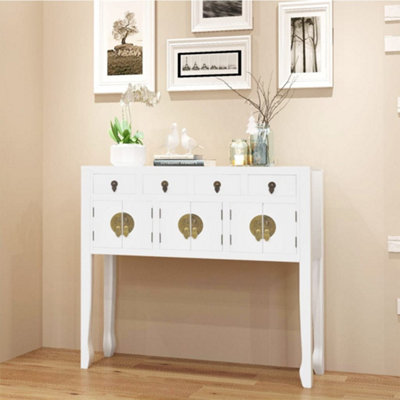 B&Q -  Sideboard Chinese Style Solid Wood White