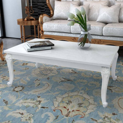 Vidaxl Coffee Table 115X65X42 Cm High Gloss White High Gloss Coffee Tables from B&Q
