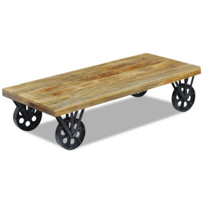 Vidaxl Coffee Table Mango Wood 120X60x30 Cm