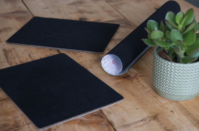 D-C-Fix Sticky Back Plastic Vinyl Self Adhesive Fablon Black Velour Fab10010 1M X 45Cm from B&Q