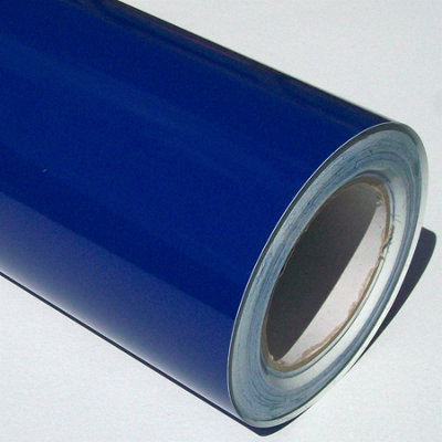 Fablon Blue Gloss Plain Stationary Crafts Self Adhesive Film Vinyl