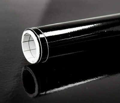 Fablon Sticky Back Self Adhesive Vinyl In - 45Cm X 2M Fab10044 Black