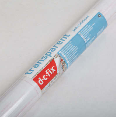 Fablon Glossy Transparent Sticky Back Plastic Self Adhesive Vinyl Film 1M X 45Cm from B&Q