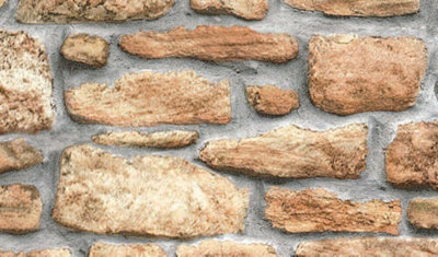 Fablon Old Brown Beige Stone Brick Wall Sticky Back Plastic Self Adhesive Vinyl from B&Q