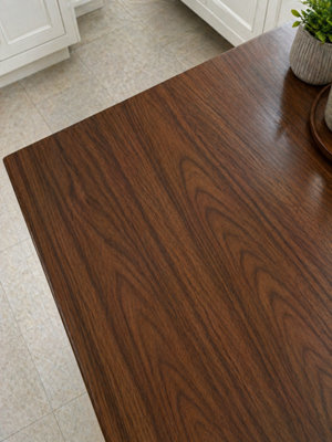 Fablon Deep Walnut Woodgrain Self Adhesive Wrap Sticky Back Plastic 1M X 67.5Cm from B&Q