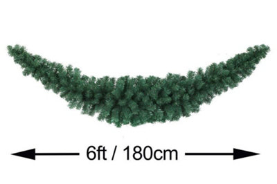 Kaemingk Imperial Pine Christmas Decorative SwagPlain Green180Cm184 Tips from B&Q