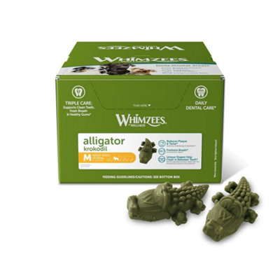B&Q -  AlligatorAll Natural Daily Dental Chew For DogsLong Lasting Dog Chew65 PiecesSize M