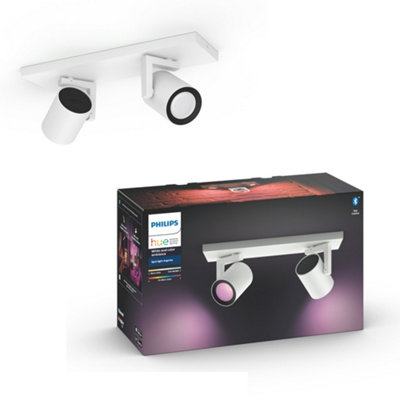 Philips Hue Argenta And Colour Ambiance Double Spotlight White
