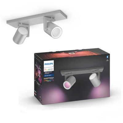 Philips Hue Argenta And Colour Ambiance Double Spotlight White