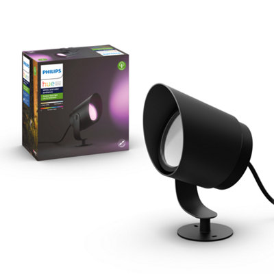 Philips Hue Lily White And Colour Ambiance Xl Outdoor Spotlight from B&Q