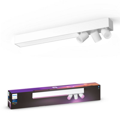 Philips Hue White And Colour Ambiance Centris 3-Spot Ceiling Light White from B&Q