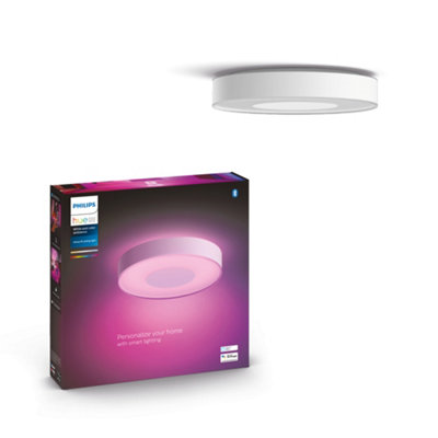 Philips Hue White And Colour Ambiance Infuse Medium Ceiling Light White from B&Q