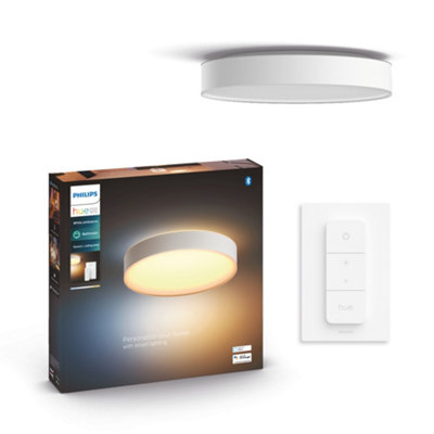 Philips Hue White Ambiance Devere Large Ceiling Lamp from B&Q