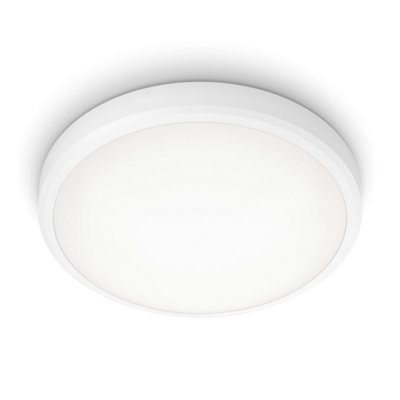 B&Q -  Led Doris Bathroom Ceiling Light White Ip44 17W40K
