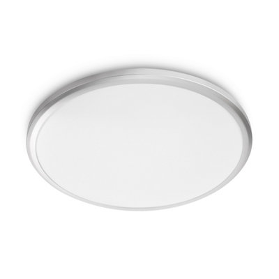 B&Q -  Led Spray Ceiling Light Silver Ip44 17W27K