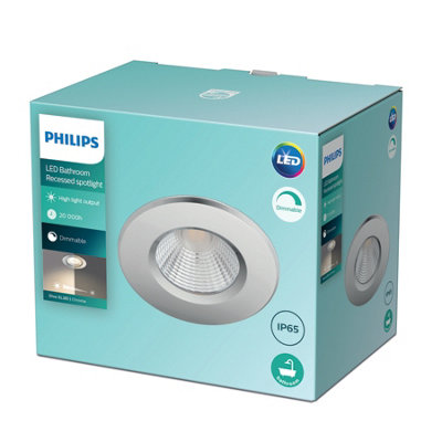 B&Q -  Led Dive Recessed Spotlights Dimmable Chrome