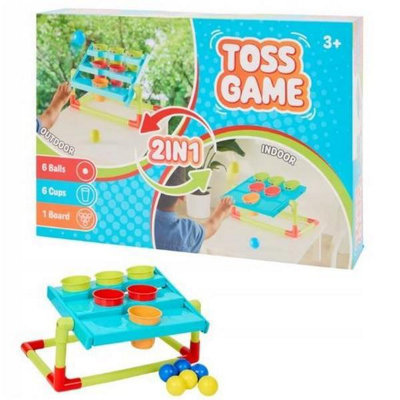 Cup Pong Game Ball Bouncing Game Kids 3+ Toss Game 2 In 1 Party Outdoor Fun from B&Q
