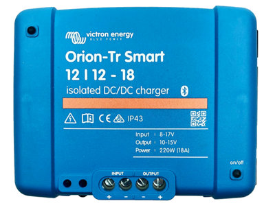 Victron Energy Oriontr Smart 12/1218A (220W) Isolated Dcdc Charger Ori121222120 from B&Q