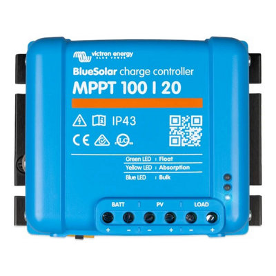 Victron Energy Bluesolar Mppt 100/20 (Up To 48V) RetailScc110020170R from B&Q