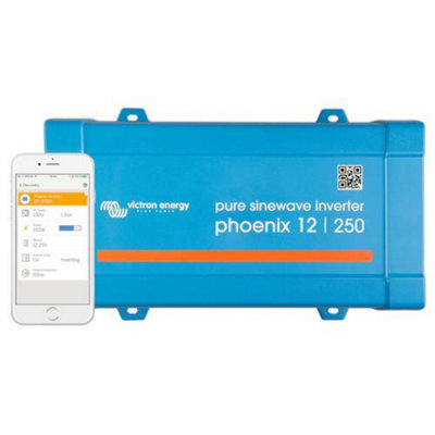 B&Q - Victron EnergyPhoenix Inverter 12/250 230V Ve.direct UkPin121251400