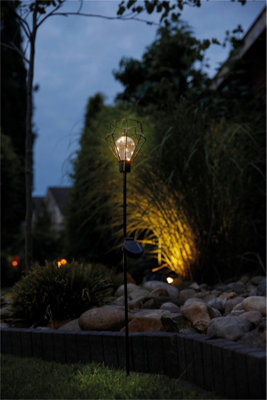 Luxform Solar Metal Wire Stake Led Light Pentagon from B&Q