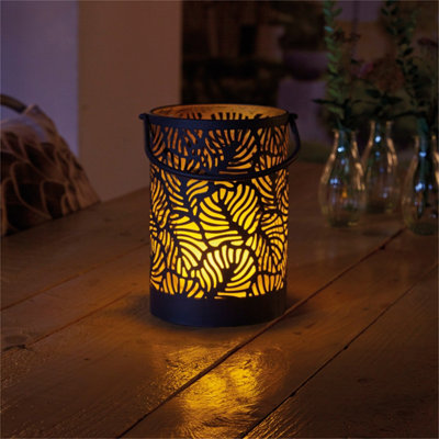 Luxform Solar Vogue 15Cm Table Light Flame Effect from B&Q