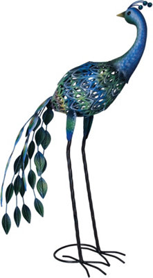 Rackhams Light/Dark Peacock Solar Metal Figure - Image 7