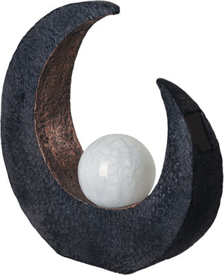 Luxform Solar Polystone Flame Effect Sunrise 27198 - Black - Image 8